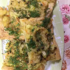 Пирог с квашеной капустой и картошкой 🍽👩‍🍳🥬🥔