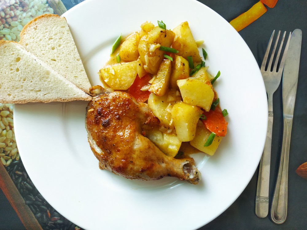 🌿Мясо с овощами в духовке