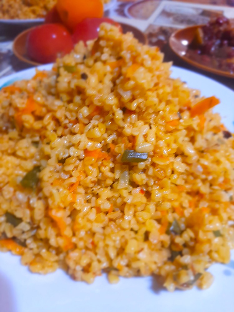 Булгур с овощами