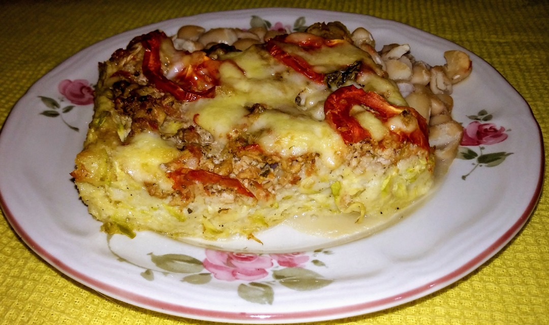 Кабачковая запеканка с мясом