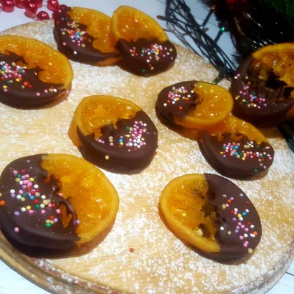 Карамелизированные мандарины с шоколадом. Десерт новогодний 2021