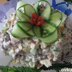 Салат из копчёной грудки