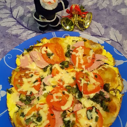 Омлето-пицца🍳🍕