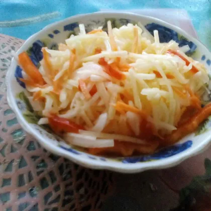 Салат из кабачков с овощами