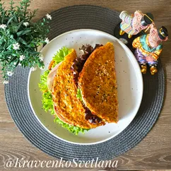 Кабачково-сырная лепёшка
