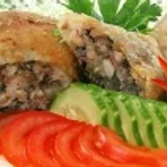 Куриная ножка, фаршированная грибами и капуст