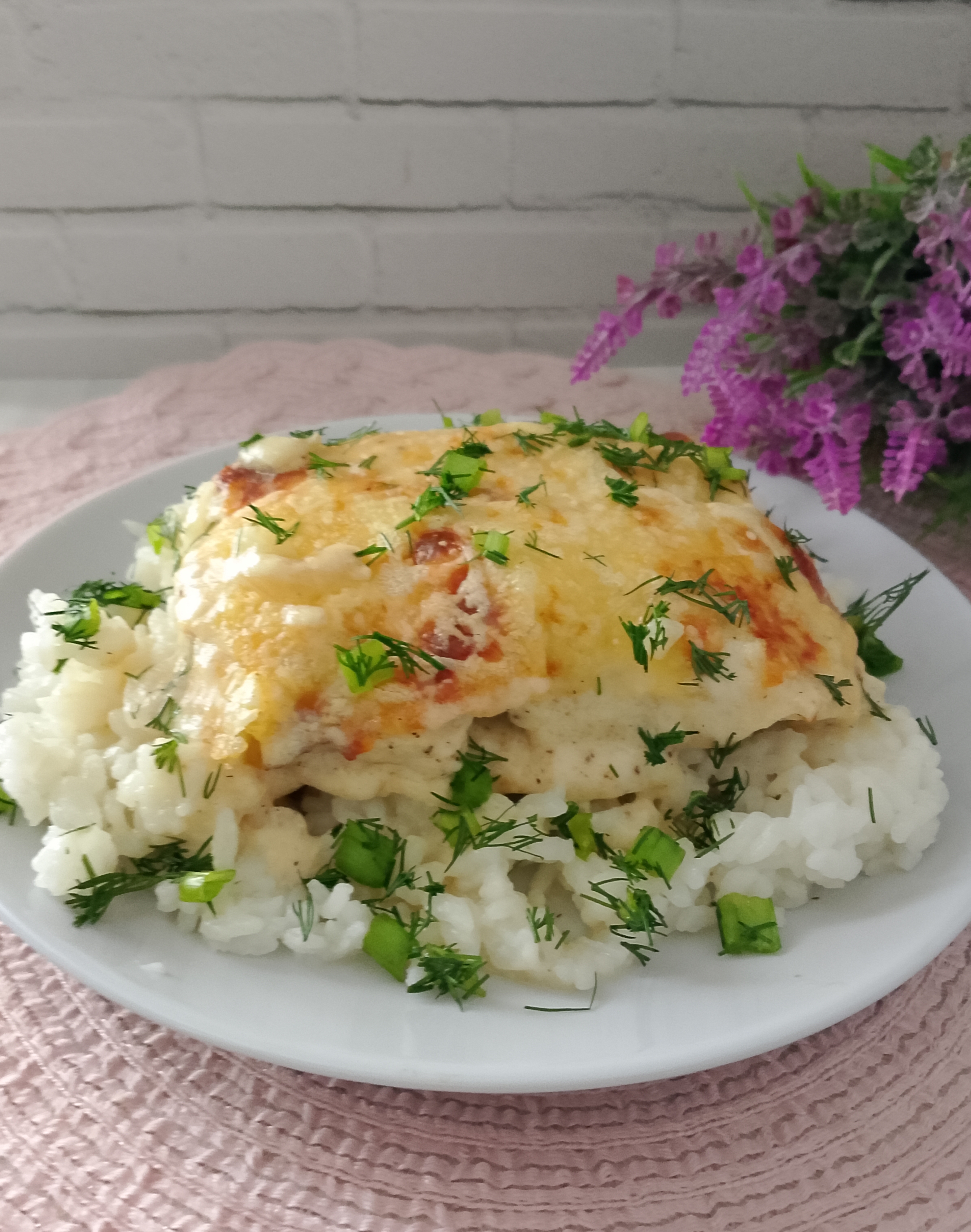 Рыба под соусом "бешамель" запечённая в духовке