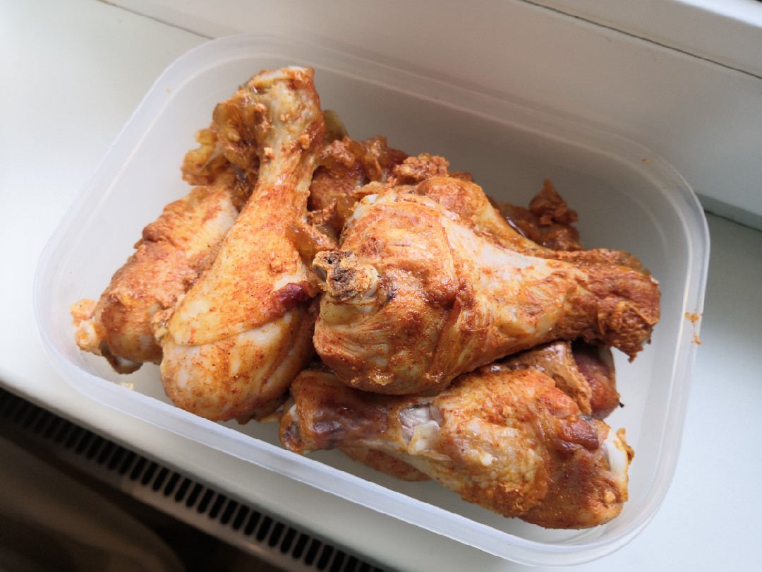 Куриные голени в горчично-кефирном маринаде