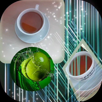 Зелёный чай с пионом и яблоком
