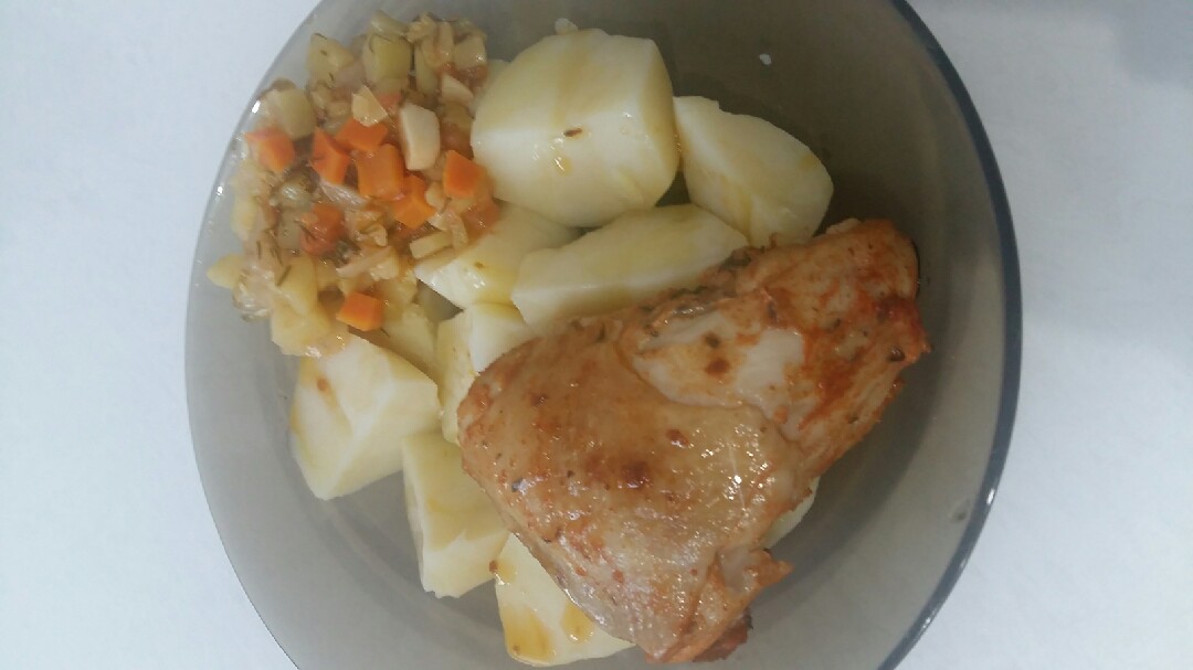 Курица жареная с паприкой
