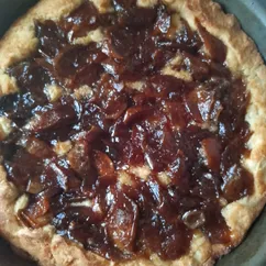 Песочная галета с яблочным вареньем