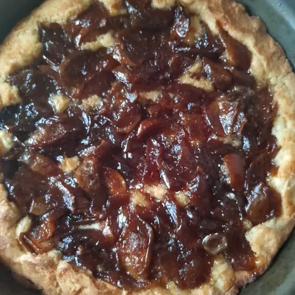 Песочная галета с яблочным вареньем