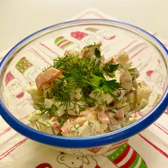 Салат с маринованными (соленными) грибами