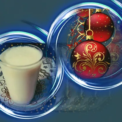 Коктейль-крем с мёдом и имбирём - новогодний калейдоскоп