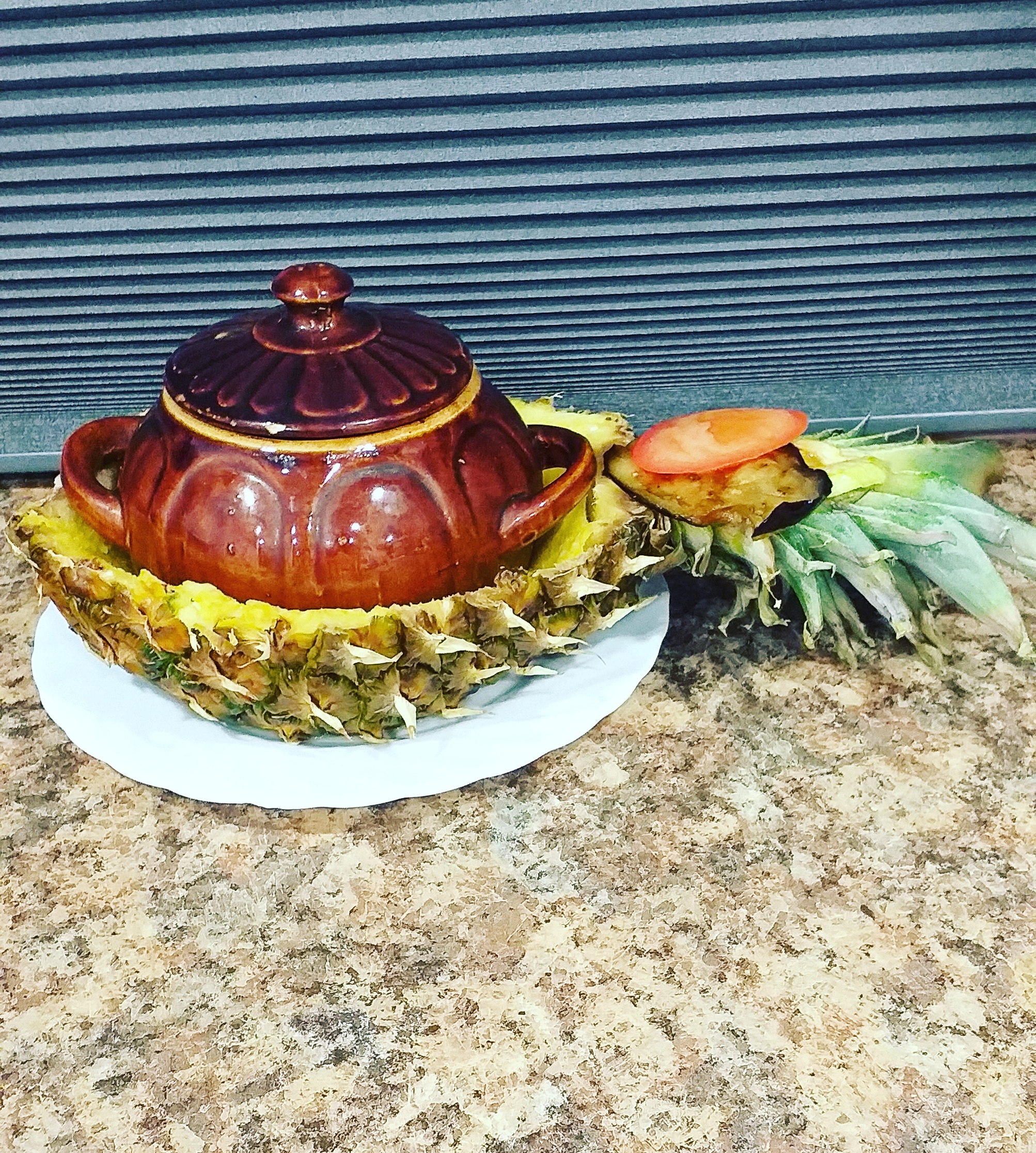 Тыквенные горшочки с ананасом