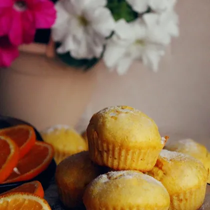 Апельсиновые кексы #кулинарныймарафон