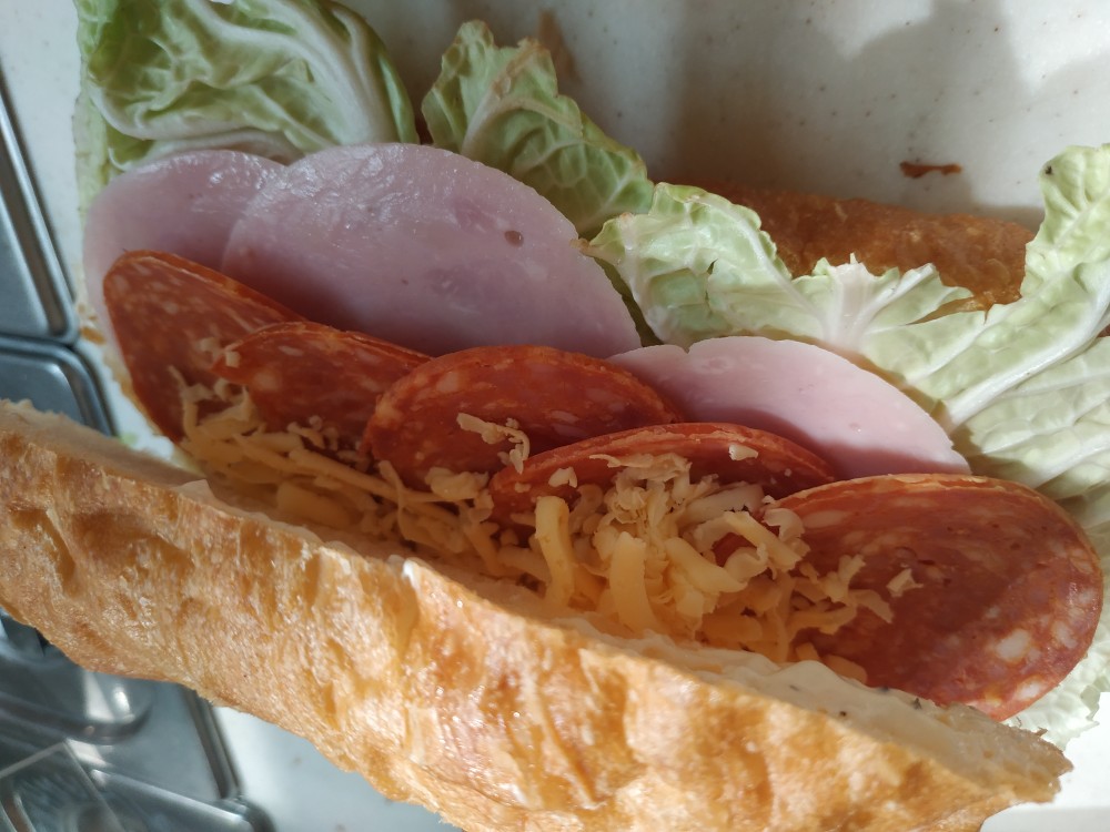 Панини с ветчиной и сыром