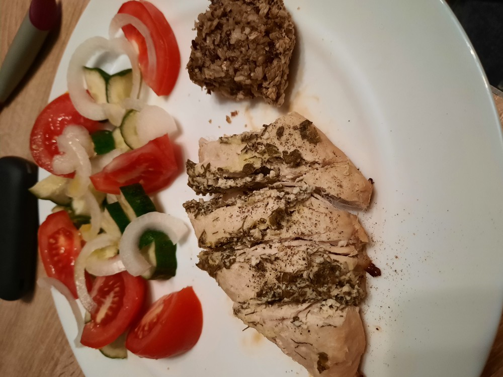 ПП фаршированная куриная грудка в фольге