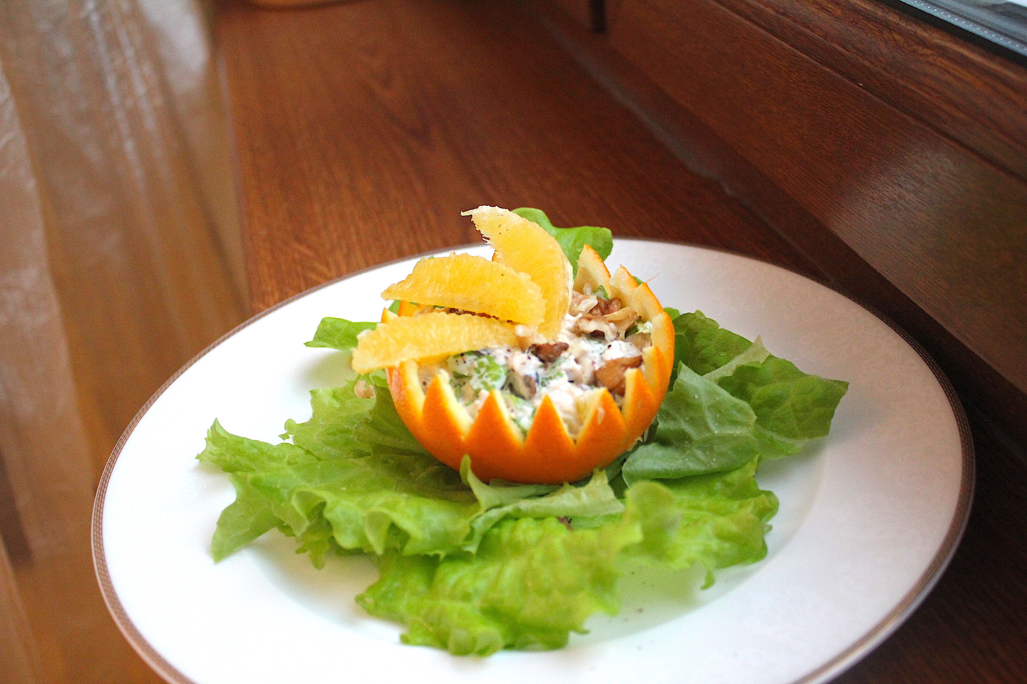 Салат с апельсинами и курицей — вкусные рецепты на праздничный стол