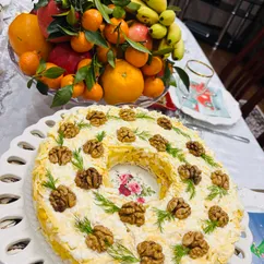 Новогодний Гавайский салат с ананасом