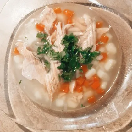 Сытный суп из лосося