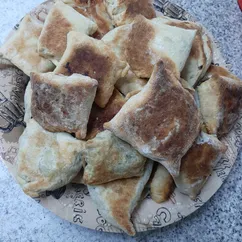 Самса с грибами и картошкой