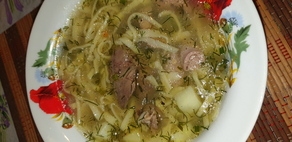Суп из куриных субпродуктов: рецепт приготовления с фото