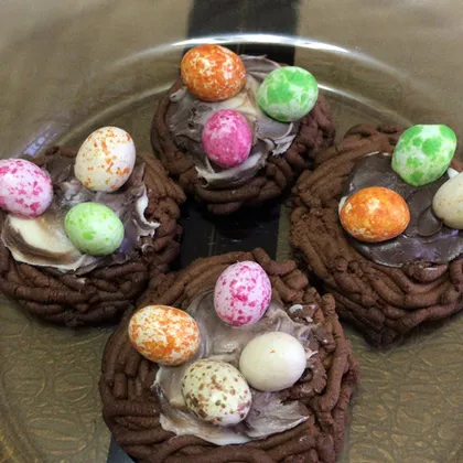 Печенье 🍪 шоколадные гнезда
