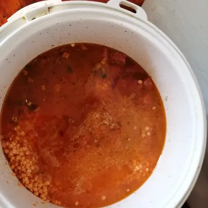 Крем-суп из чечевицы в мультиварке 'Вкусный'
