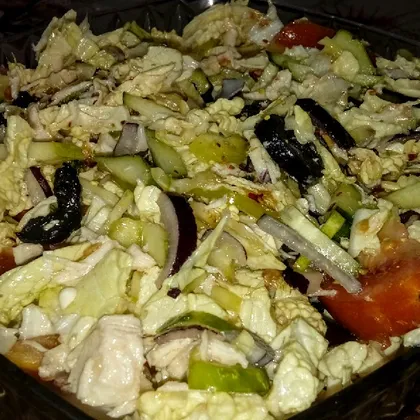 Салат с овощами и куриной грудкой 🔥🔥🔥🔥🍴🍛