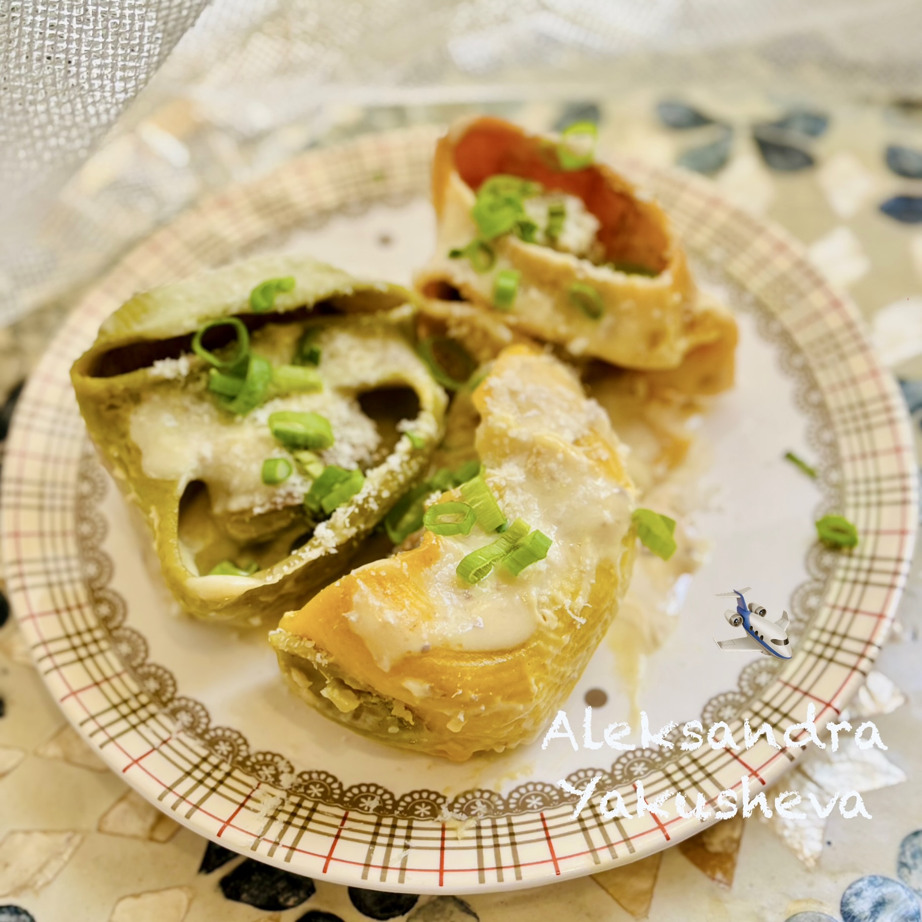 Большие ракушки (лумакони) с фаршем