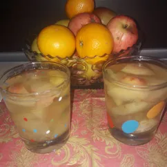 Яблочно-мандариновый компот 🍊🍏