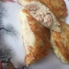 Драники с мясом