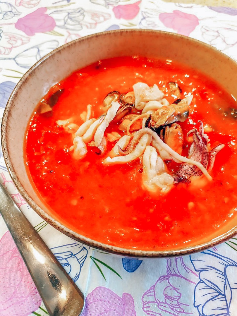 Томатный суп с морепродуктами - рецепт автора Валерия @jole_food