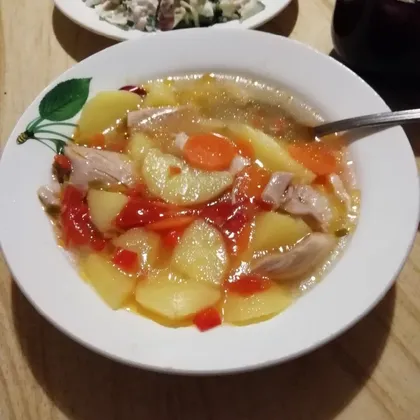 Куриный🍲суп🍲с овощами🍅🥕