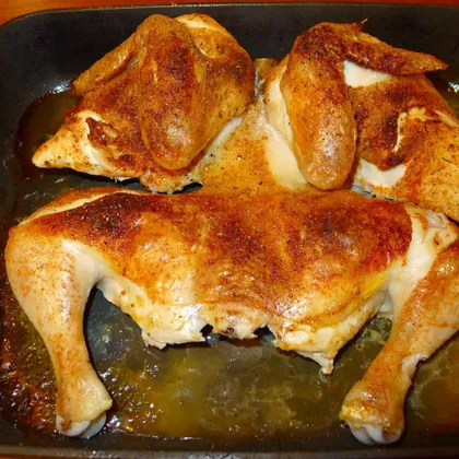 Курица в духовке по-простецки
