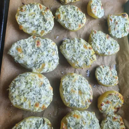 Картофель на гарнир с греческим соусом