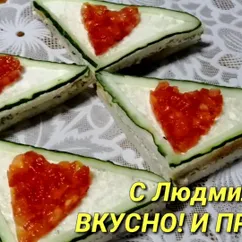 Бутерброды с курицей в сырно-чесночном соусе "ПРАЗДНИЧНЫЕ"