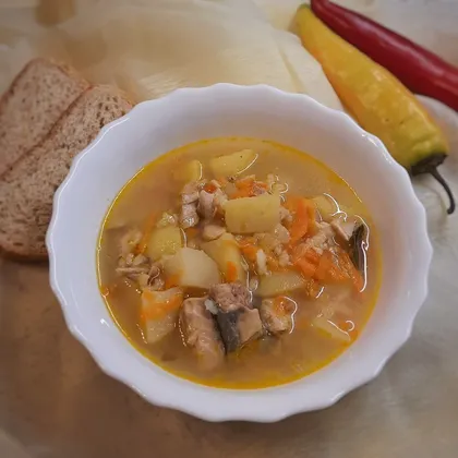 Суп из консервированной горбуши