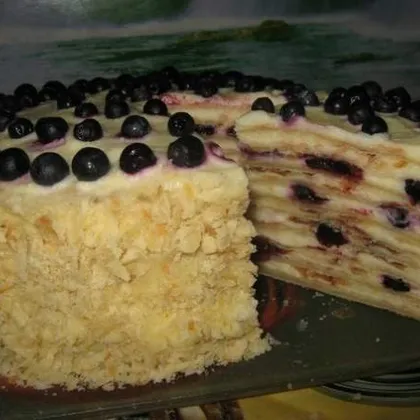 Торт "лесная ягодка" на сковороде