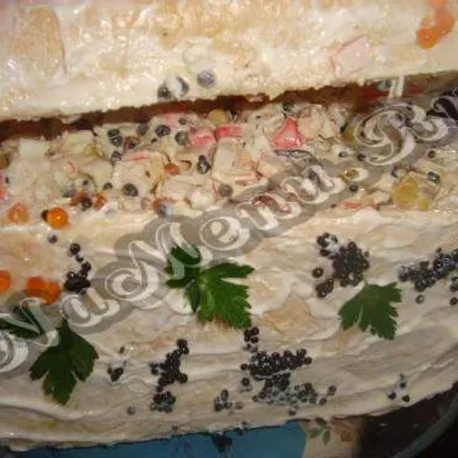 Салат ассорти из морепродуктов 'Сундук с драгоценностями'