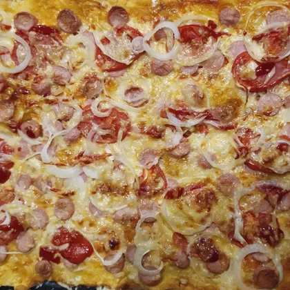 Пицца (творожное тесто)