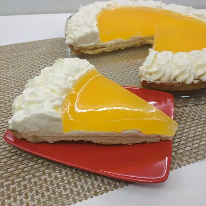Обалденный цитрусовый тарт: лимонный крем-чиз и апельсиновое желе