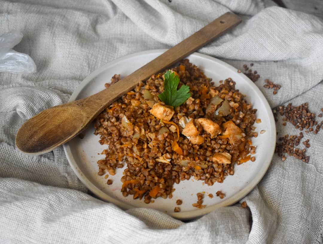 Рецепт Гречка по купечески с курицей и зеленью (версия для печати)