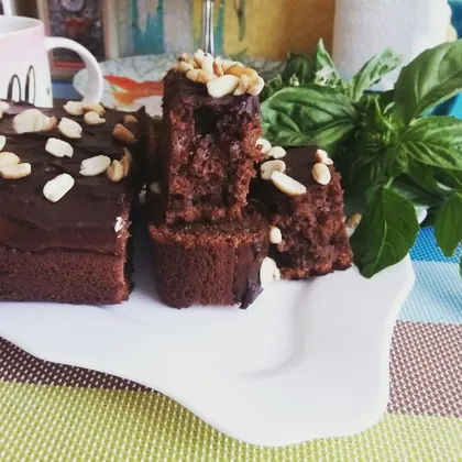 Шоколадный кекс (брауни) на сметане🍫☕💕