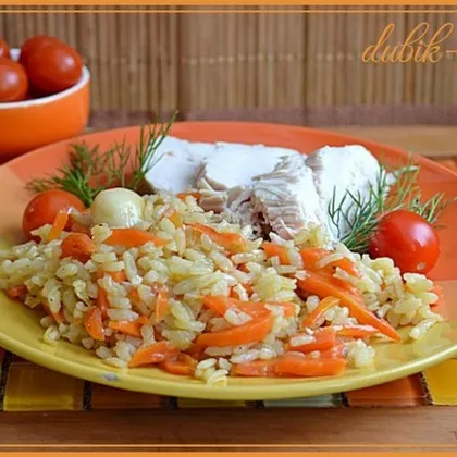 Гарнир из моркови с рисом