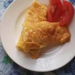 Яично-сырный рулет от дочурки 🥚🧀