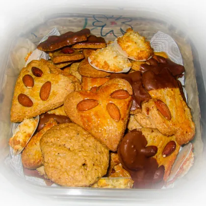Безглютеновое овсяное печенье Glutenfreie Haferkekse aus Vollkorn Рождественское печенье № 24