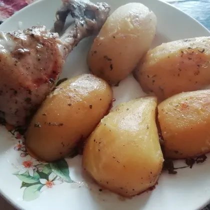 Куриные голени с картошечкой