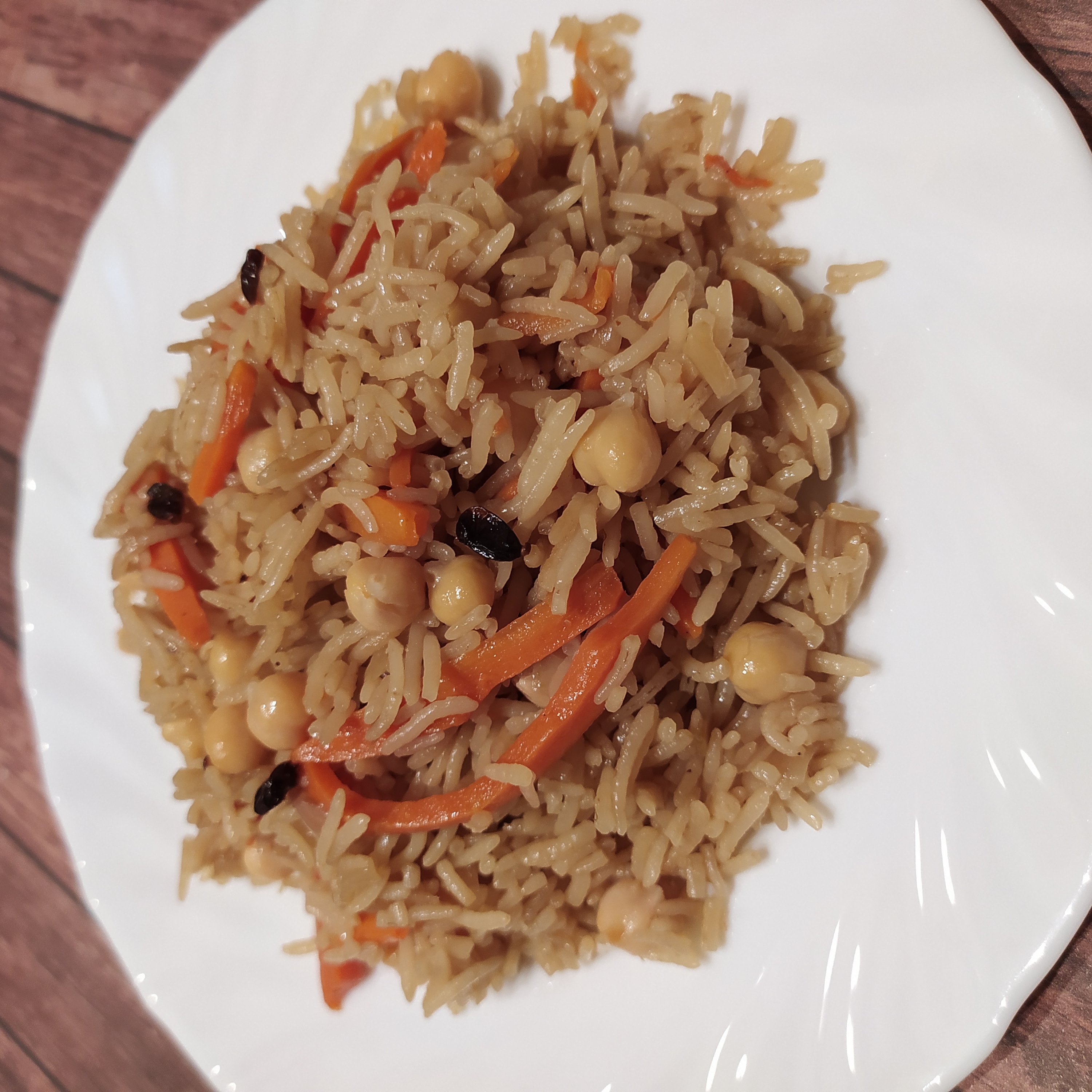 Плов с нутом без мяса 